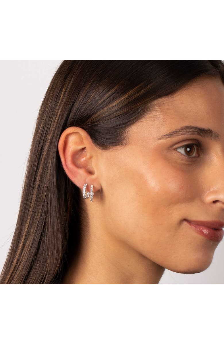 BY ADINA EDEN Fancy CZ Tennis Hoop Earring Combo Set, Alternate, color, Gold