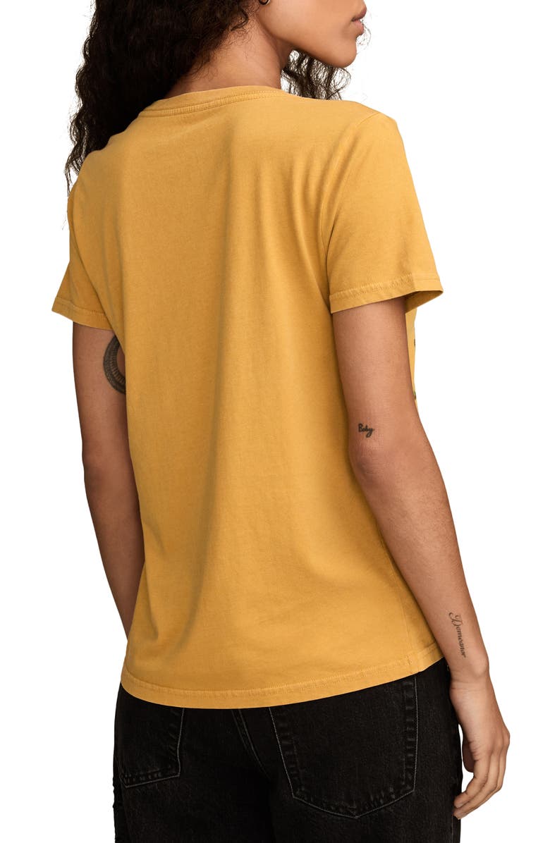 Lucky Brand Logo Graphic T-Shirt, Alternate, color, Harvest Gold