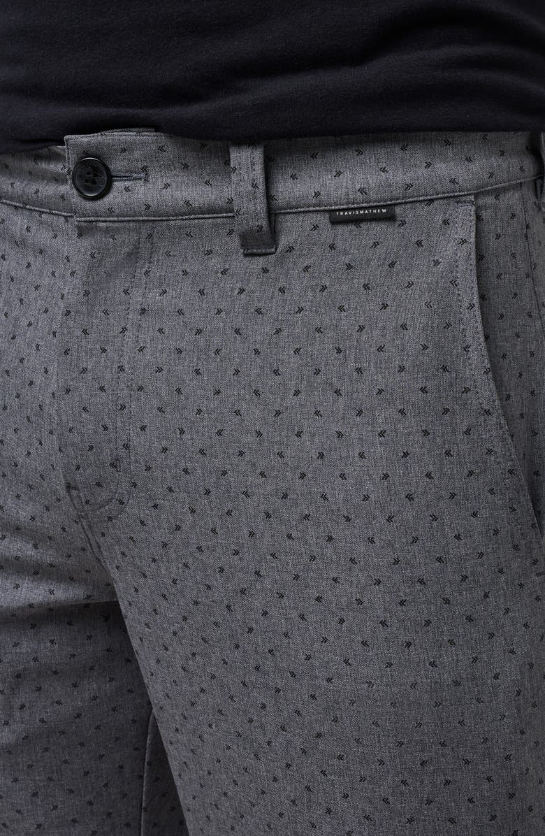 TravisMathew Vegas Daze Dot Print Flat Front Stretch Shorts, Alternate, color,