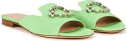 AIMEE ANN LOU Cleo Crystal Slipper in Grosgrain