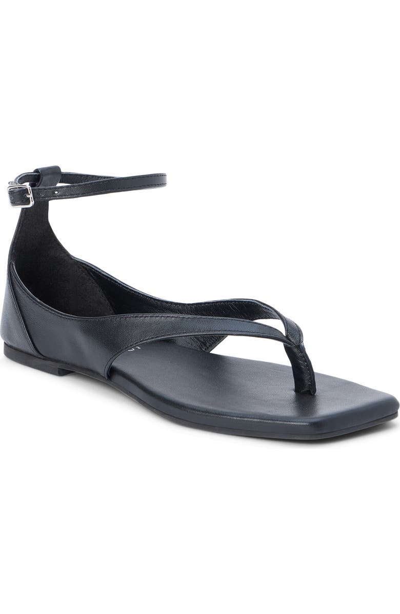 Coconuts by Matisse Kerry Ankle Strap Sandal, Main, color, Black Leather