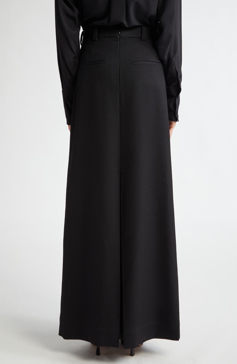 Victoria Beckham Box Pleated Organic Cotton Skirt, Alternate, color, 