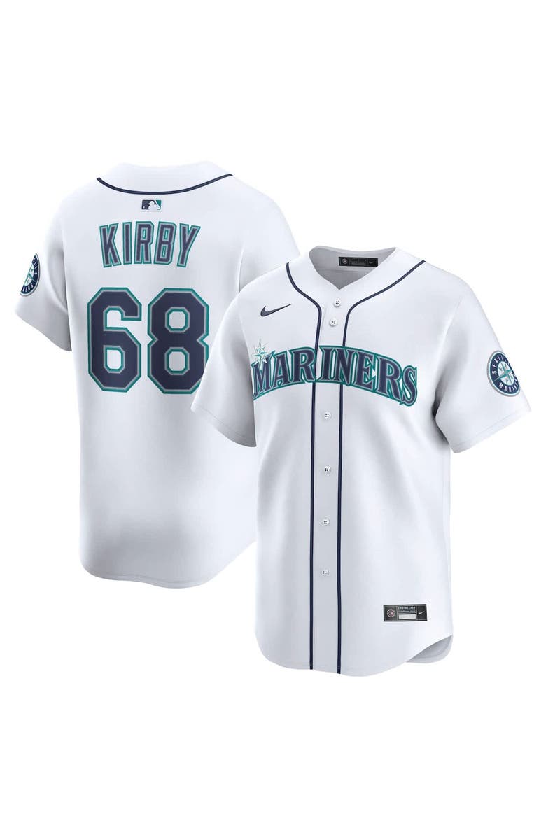 Nike Men's Nike George Kirby White Seattle Mariners Home Limited Player Jersey, Alternate, color, 
