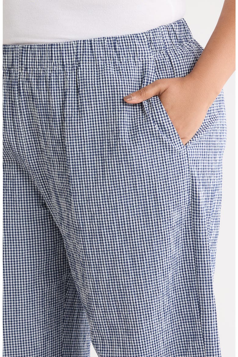 Stretch Organic Cotton Ankle Wide Leg Pants, Alternate, color, LIGHT DIVE