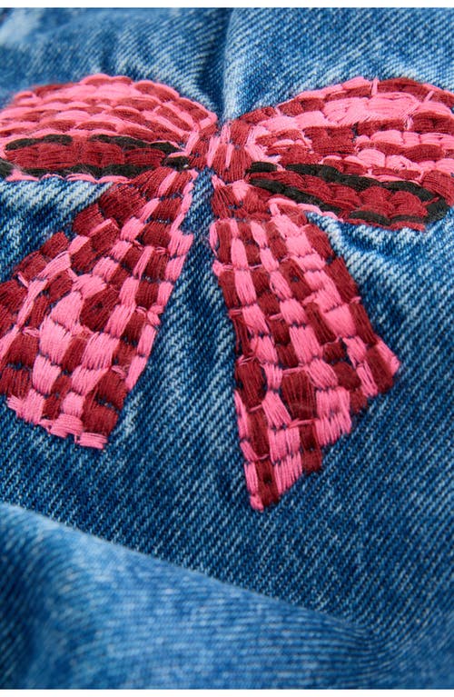 Next Kids' Doodles Embroidered Denim Jeans In Blue