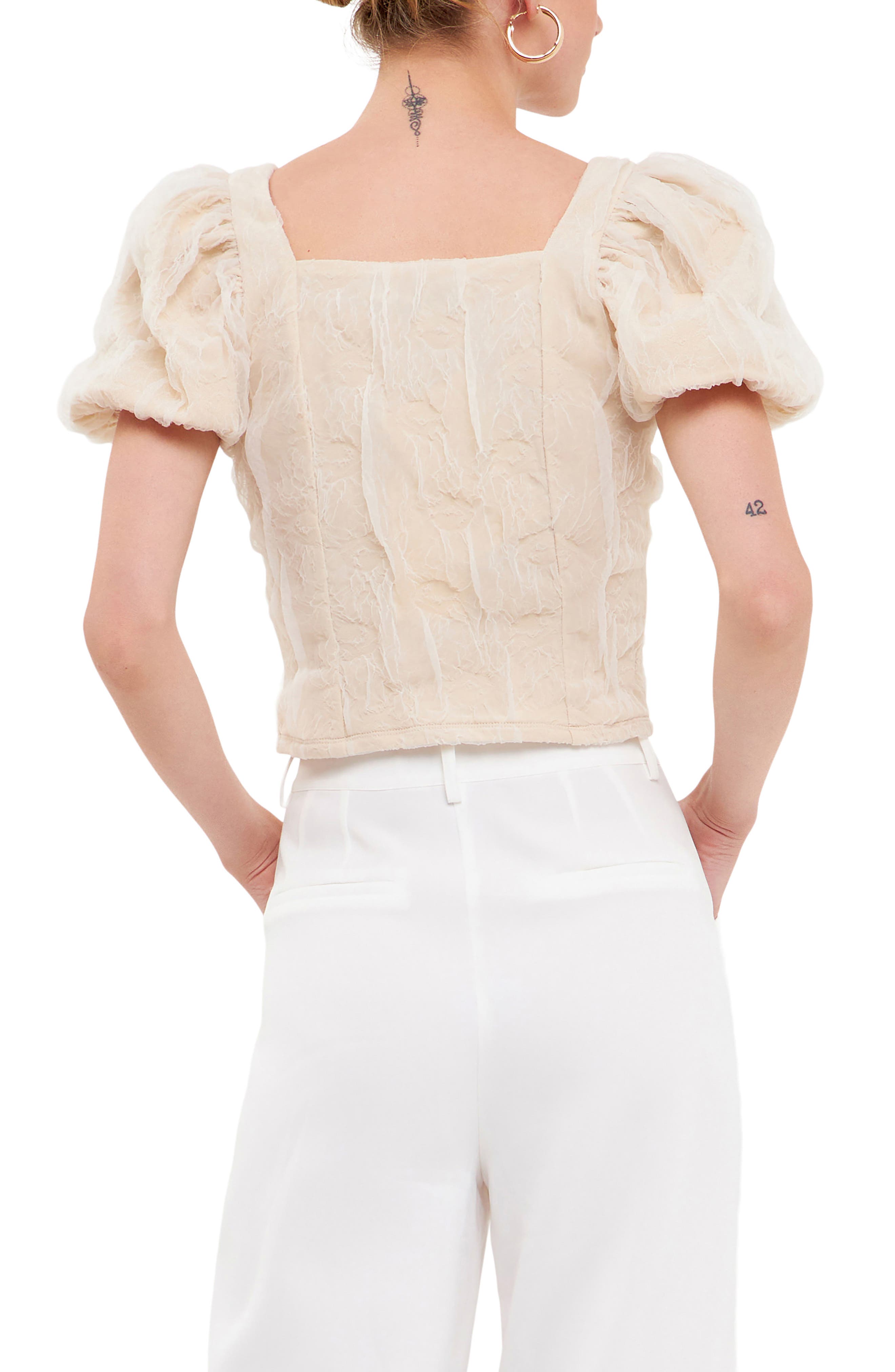 Textured Stretch Top - image 2