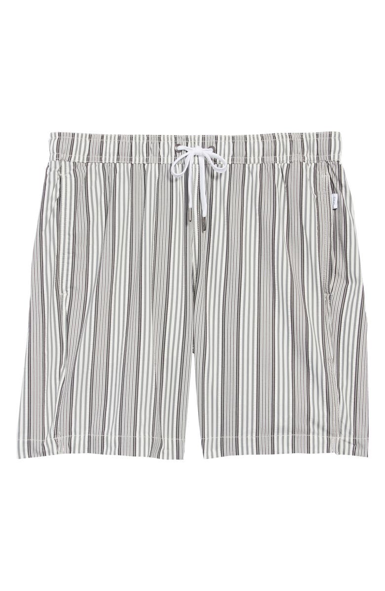 Onia Charles Surf Stripe Seersucker Swim Trunks, Alternate, color,