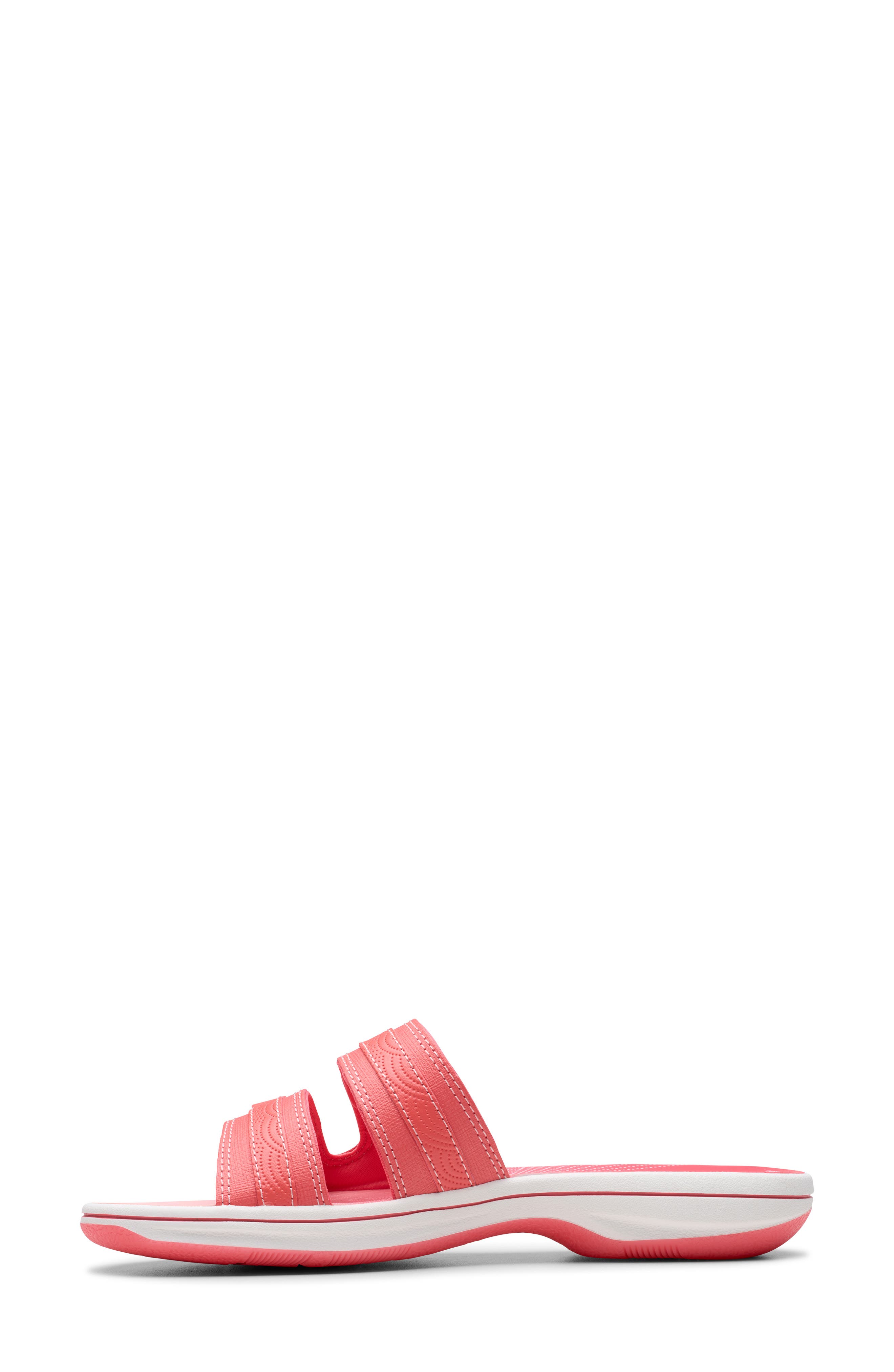 Clarks<sup>®</sup> Breeze Piper Slide Sandal, Alternate, color, Brt Coral Ombre