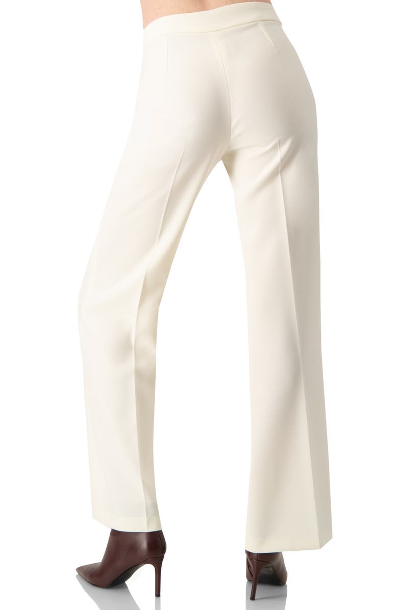 IVONNE Straight-Leg Tailored Trousers in Natural Tone, Alternate, color, Natural