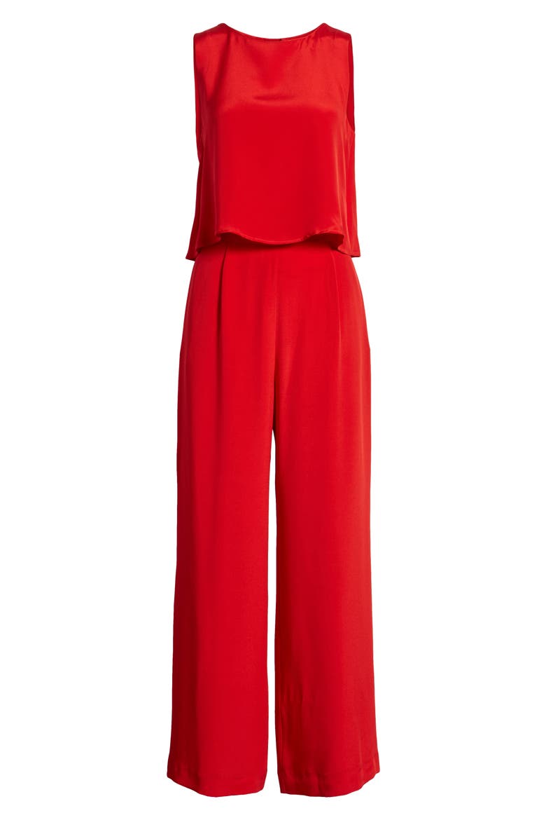 Urban Silky Top & Pants, Alternate, color, RED