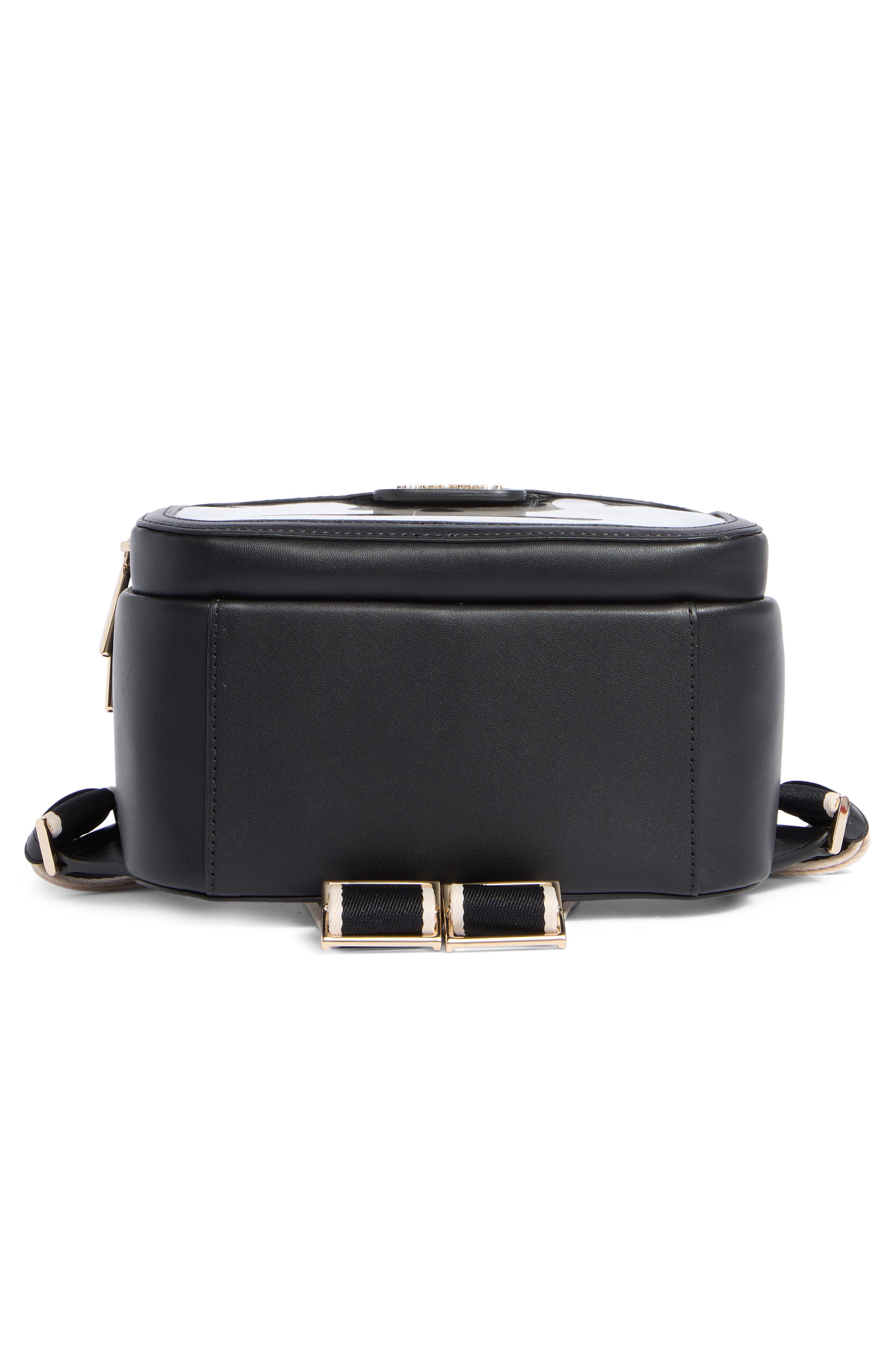 Kate Spade New York clare clear backpack with raining dot pouch, Alternate, color, 