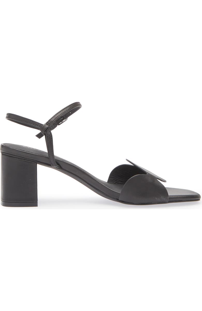 KOKO + PALENKI Sphere Ankle Strap Sandal, Alternate, color, Black Leather