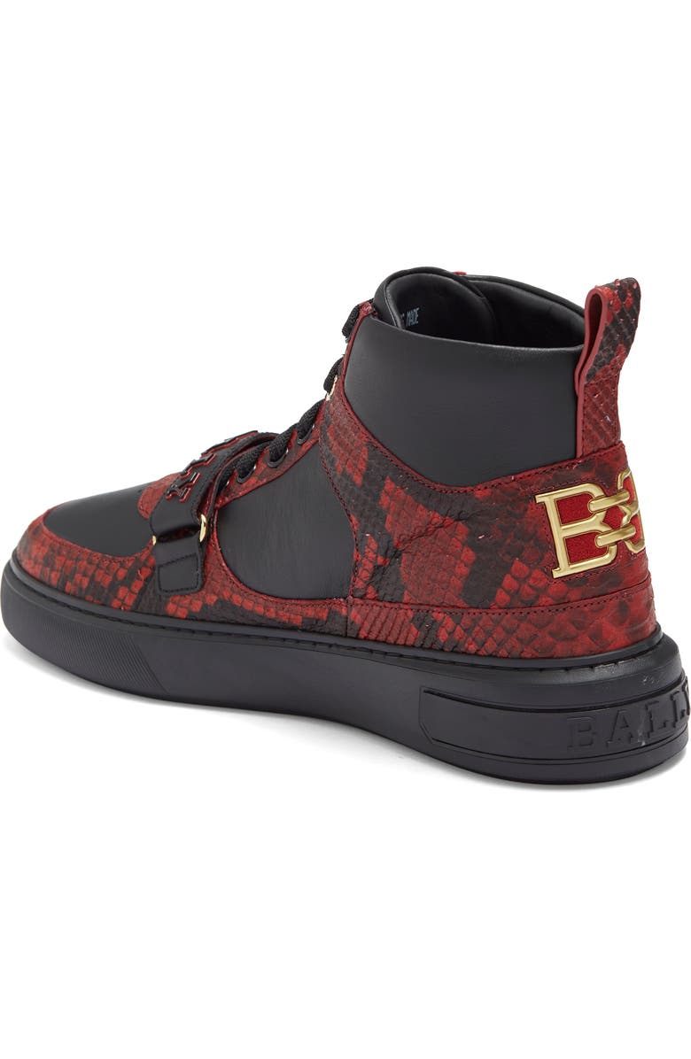 Bally Merry High Top Sneaker, Alternate, color, Bally Red