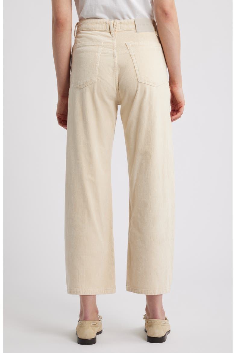 Deep Trance Corduroy Wide Leg Ankle Pants, Alternate, color, WHITE SWAN