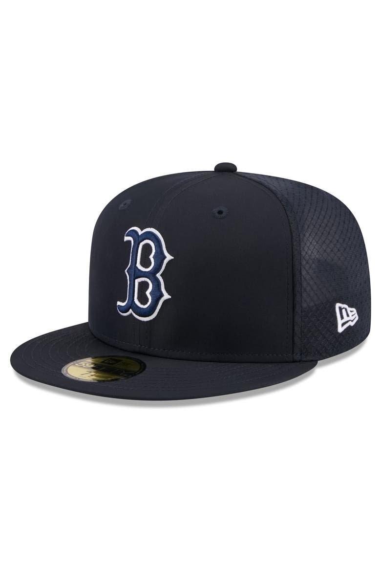 Youth New Era Navy Boston Red Sox Batting Practice 59FIFTY Fitted Hat, Main, color, Navy
