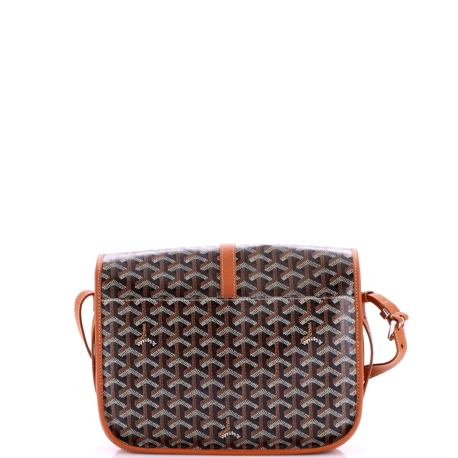 Pre-Owned Goyard Belvedere II Messenger Bag Coated Canvas MM, Alternate, color, Black