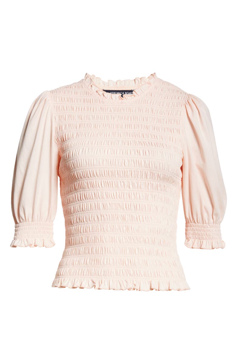 Veronica Beard Langston Smock Cotton Top, Alternate, color,