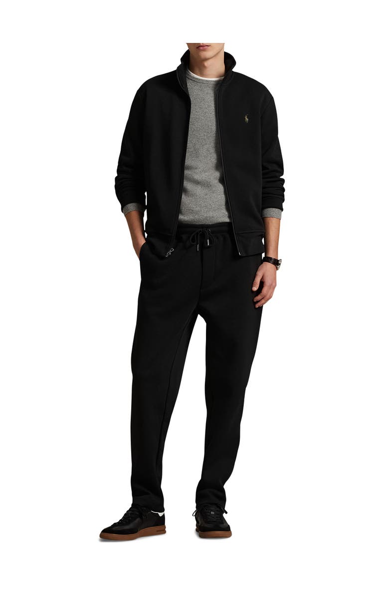 Polo Ralph Lauren Big & Tall Double-Knit Track Jacket, Alternate, color, Polo Black