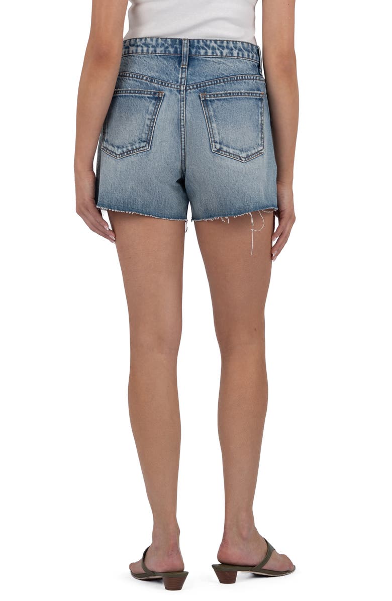 KUT from the Kloth Taylor High Waist Denim Shorts, Alternate, color, Freedom