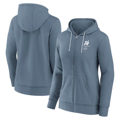 Women
s Fanatics Blue Milano Cortina 2026 Winter Olympics Full-Zip Hoodie
