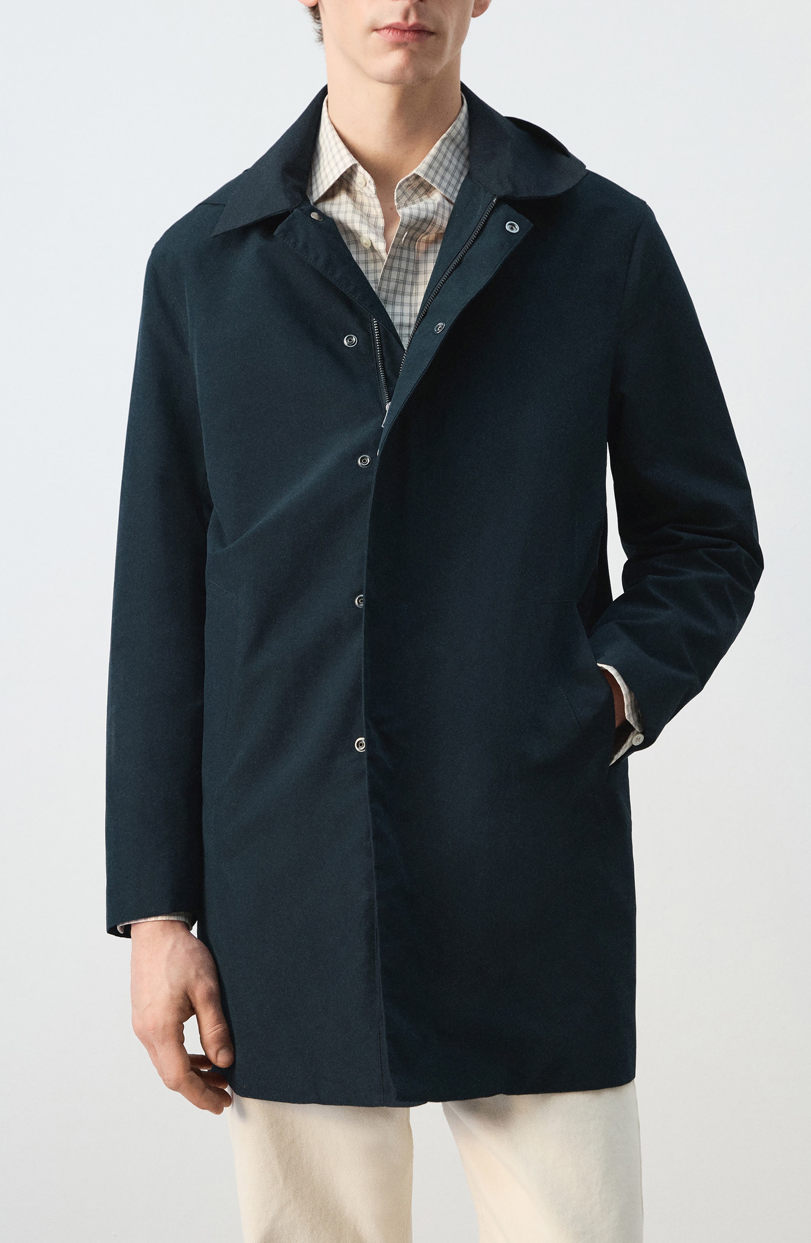 Water Repellent Parka with Removable Hood - image 3