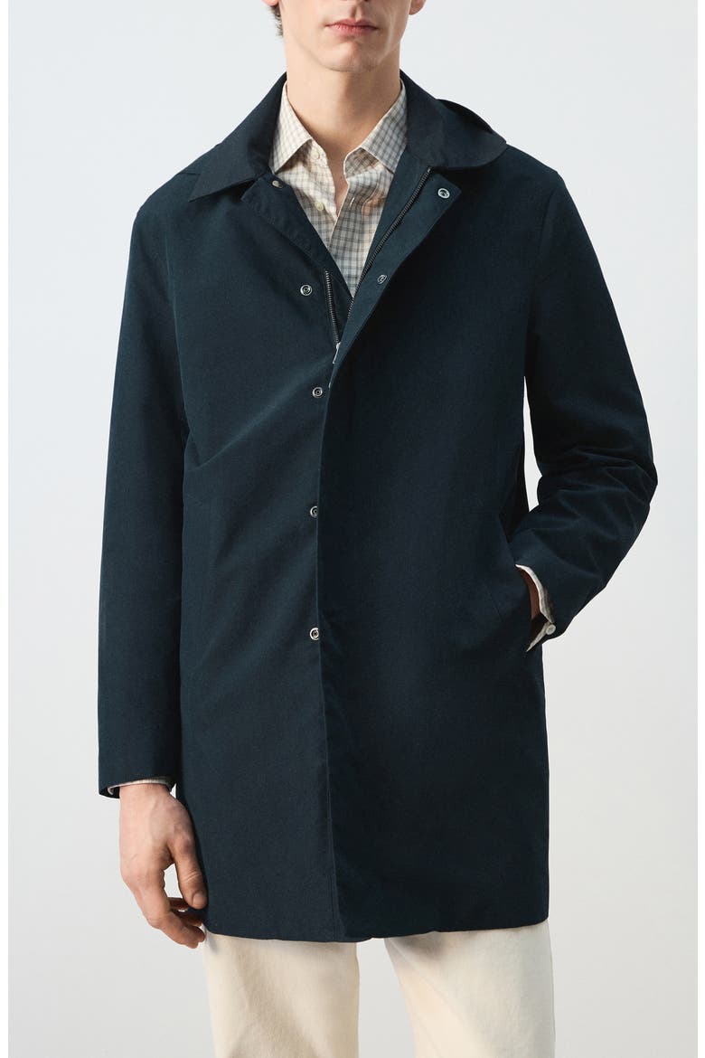Water Repellent Parka with Removable Hood, Main, color, NAVY