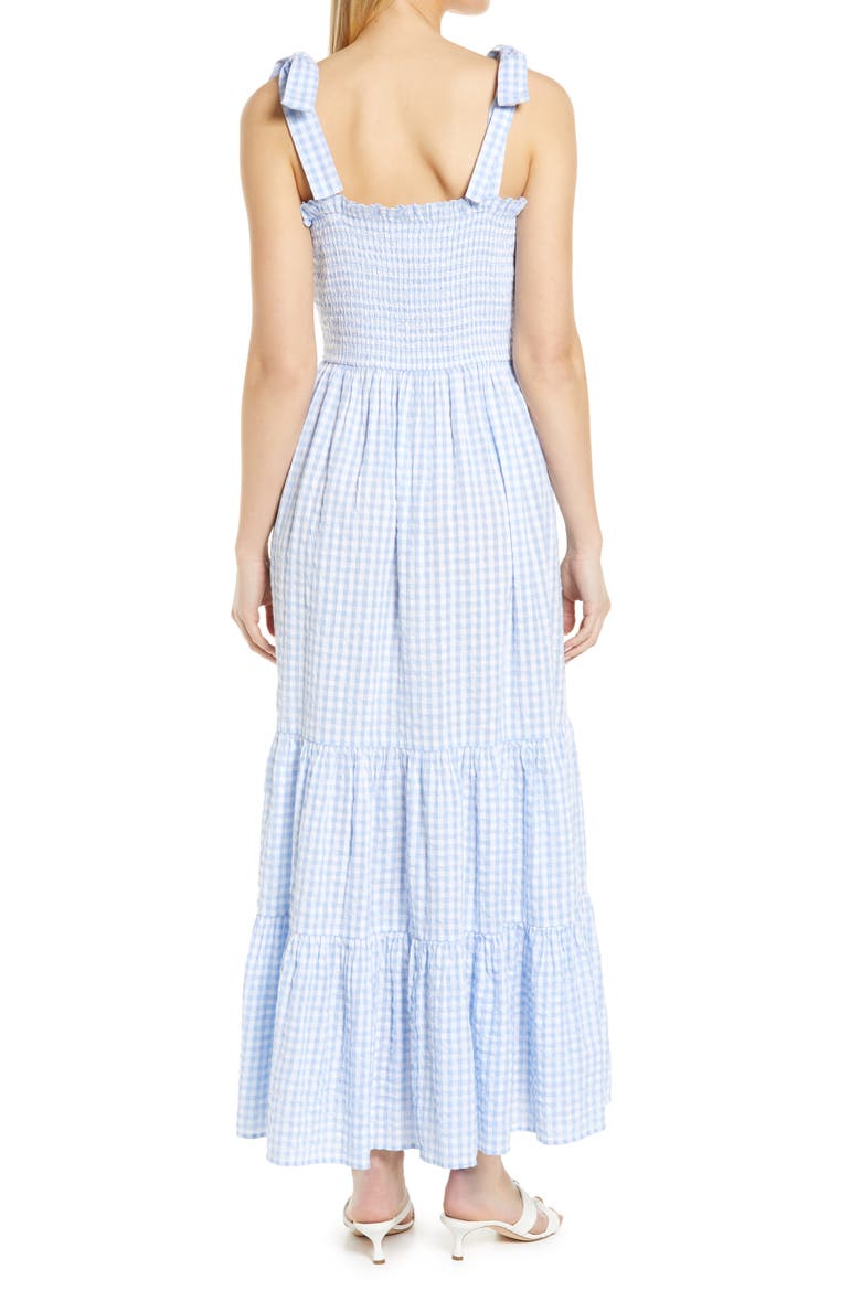 Matching Family Moments Gingham Sundress, Alternate, color, BLUE SERENITY- WHITE GINGHAM