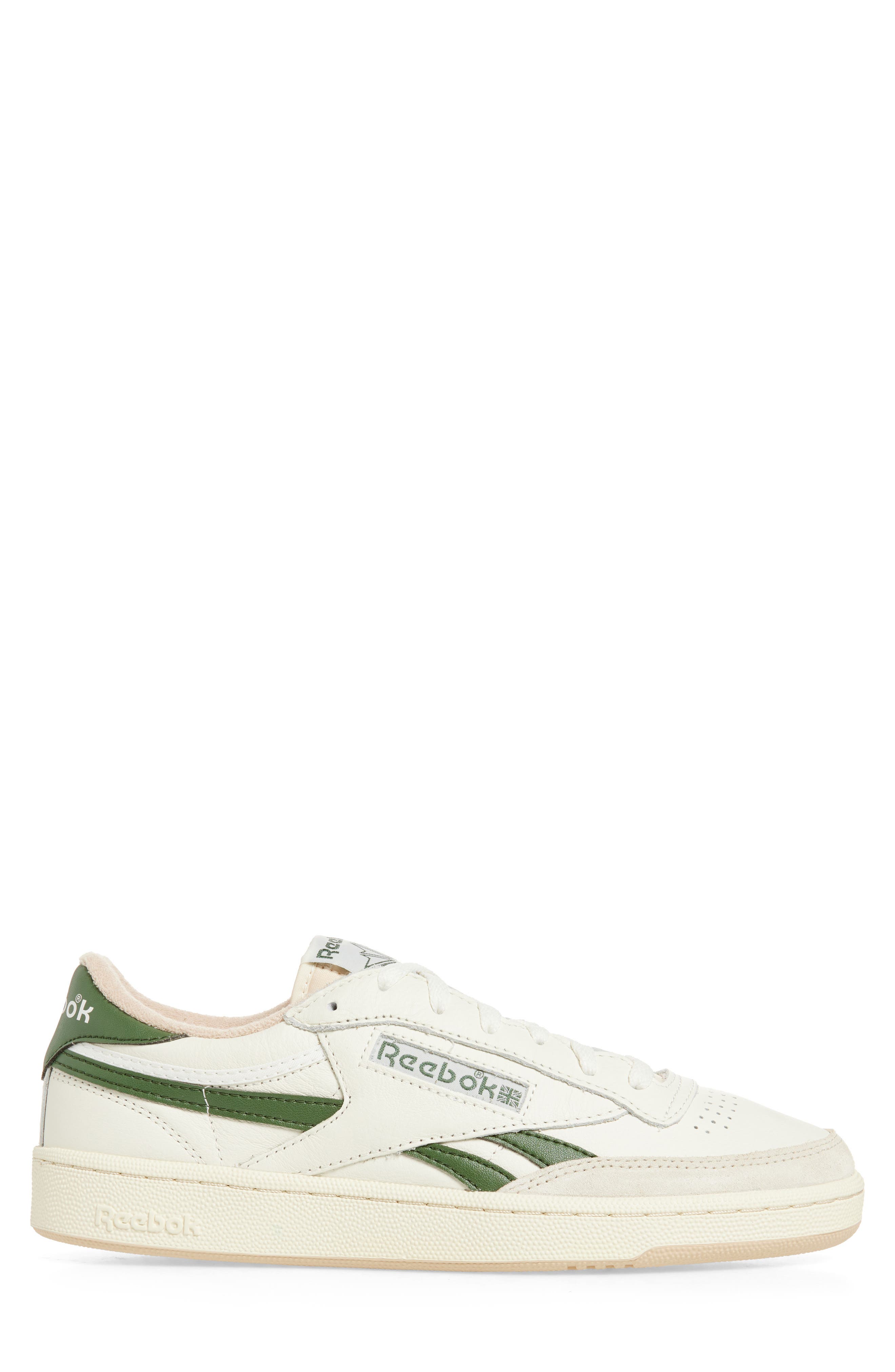 Reebok Club C Revenge Vintage Sneaker, Alternate, color, Chalk/ Breakawaygreen/ Tan