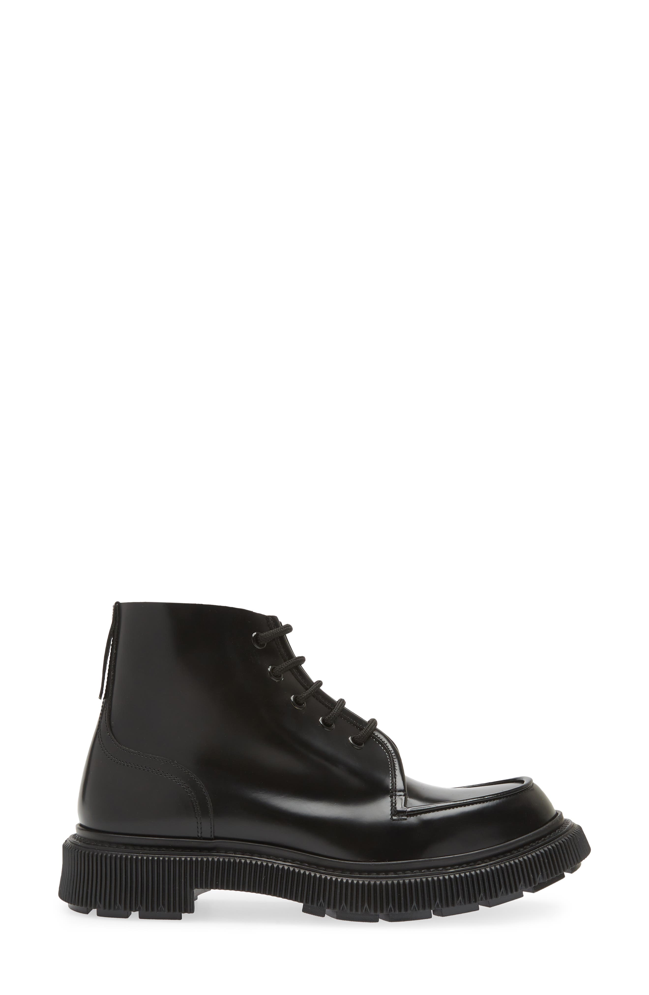 Adieu Creeper Sole Lace-Up Boot, Alternate, color, Black