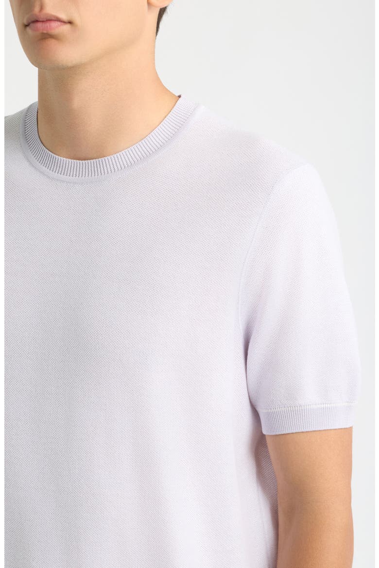 H-Nalon Textured Cotton & Lyocell Top, Alternate, color, LIGHT/ PASTEL PURPLE