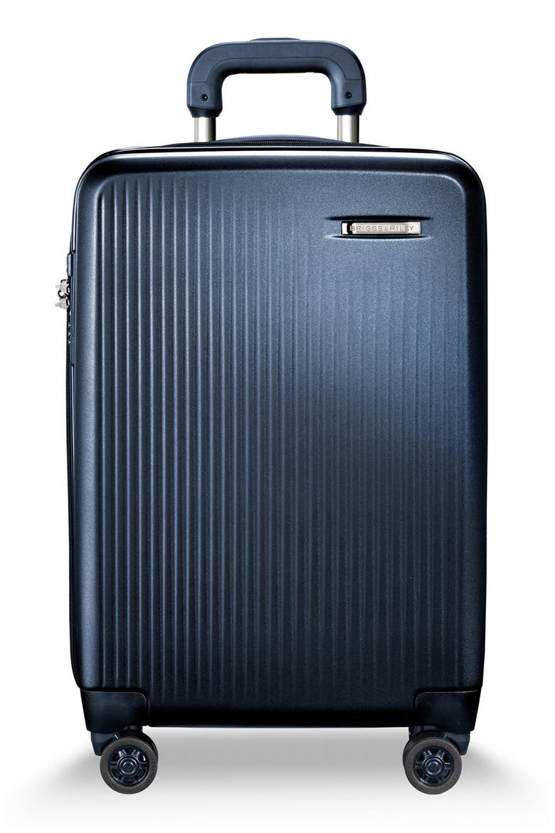 22-Inch Domestic Expandable Spinner Wheeled Suitcase, Main, color, NAVY
