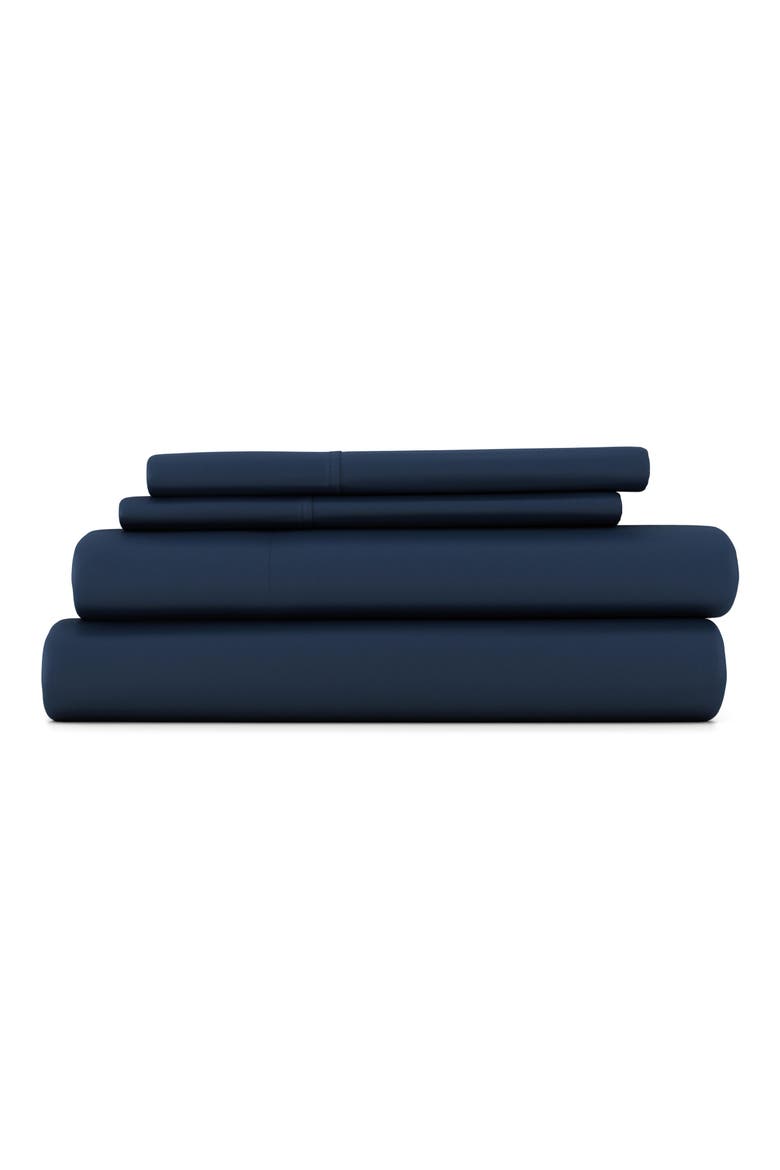 Cooling Silky Soft Viscose 4-Piece Sheet Set, Main, color, NAVY