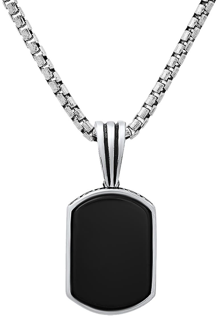 Sterling Silver Dog Tag Necklace, Alternate, color, SILVER