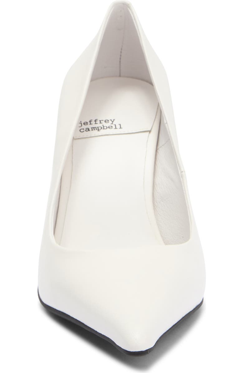 Jeffrey Campbell Risktaker Pointed Toe Pump, Alternate, color, White