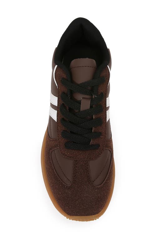 Berness Curve Stripe Sneaker In Burgundy