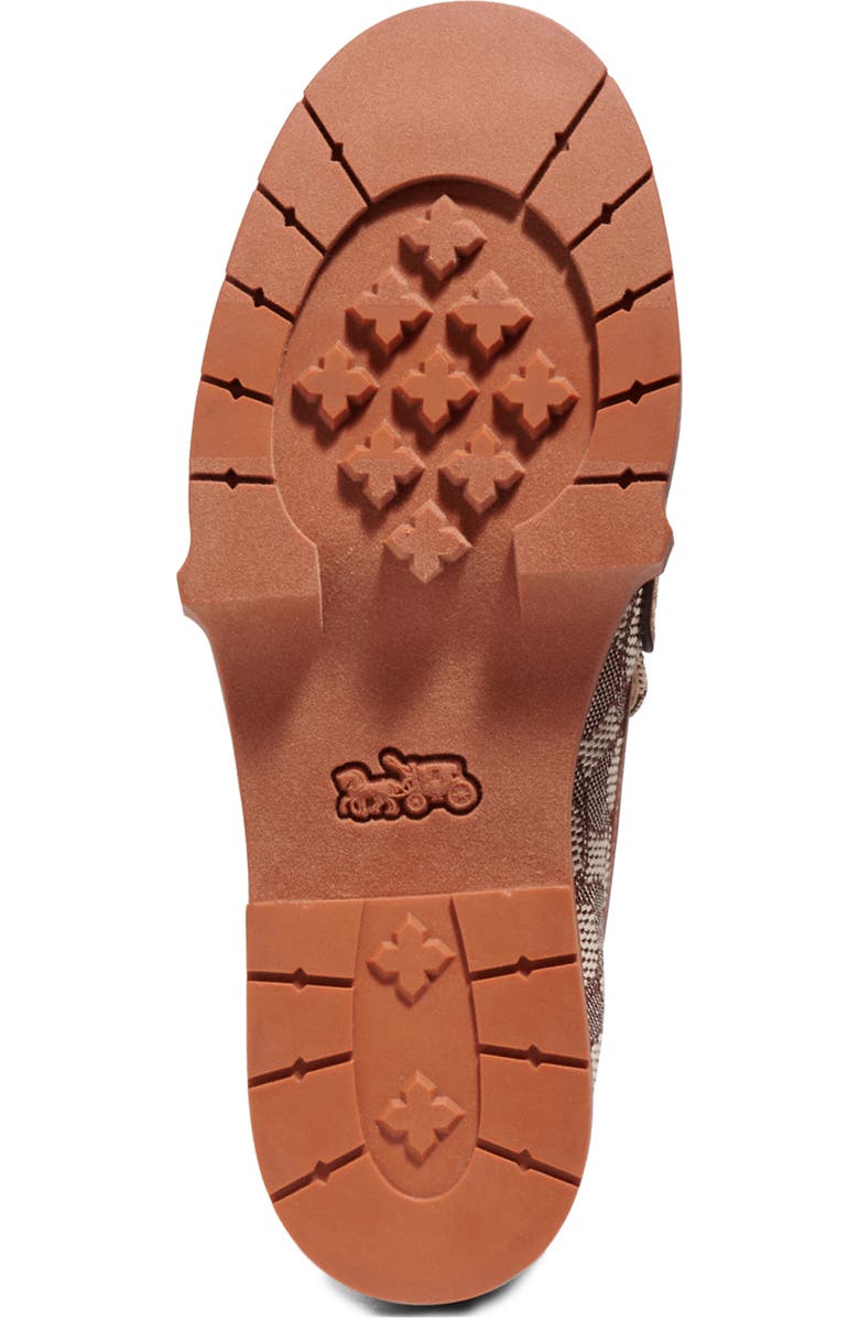 COACH Leah Textured Jacquard Platform Loafer, Alternate, color,