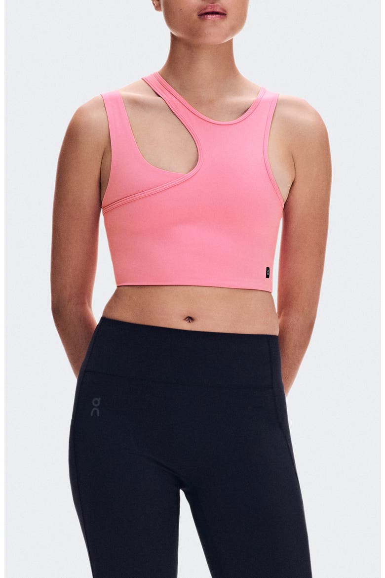Studio Asymmetric Crop Tank, Main, color, MAGNOLIA