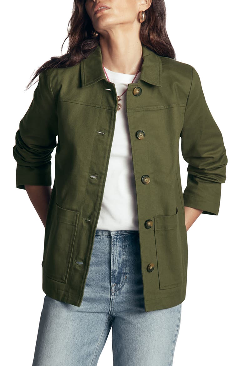 Modern Chore Jacket, Main, color, KHAKI EMBELLISHED