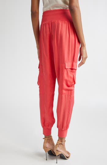 Giles Cupro Crop Cargo Joggers