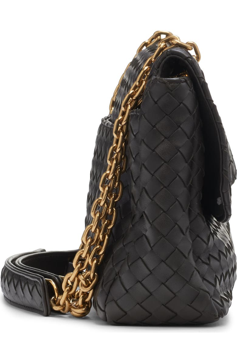 Bottega Veneta Madison Intrecciato Shoulder Bag, Alternate, color, 2009 Espresso-M Brass