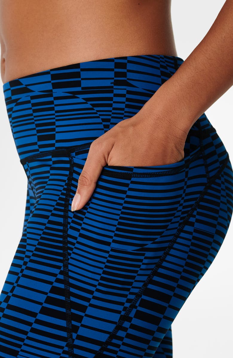 Sweaty Betty Power Pocket Workout Leggings, Alternate, color, Blue Perspective Print