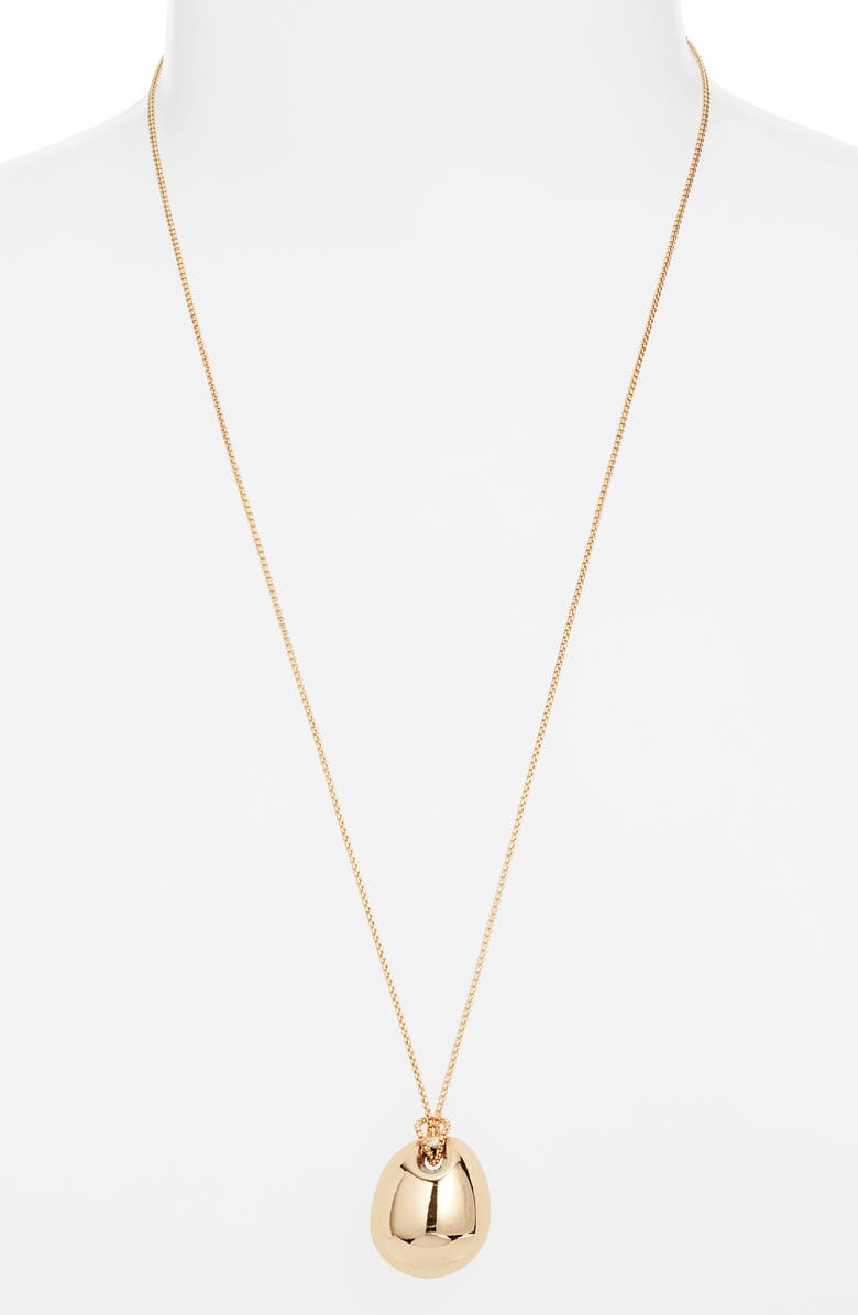 Open Edit Orb Pendant Necklace, Alternate, color, Gold