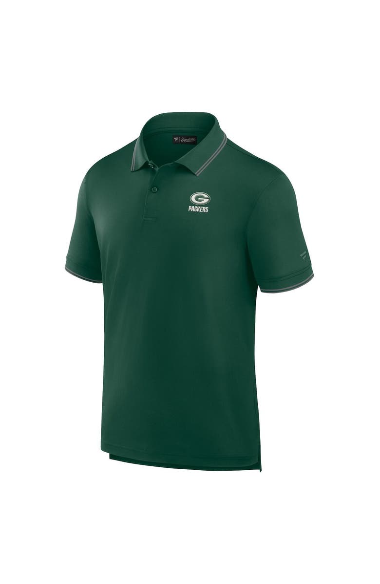 Fanatics Signature Men's Fanatics Signature Green Green Bay Packers Pique Polo Shirt, Alternate, color, Green