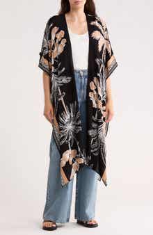 Vince Camuto Palm Tree Crinkle Duster