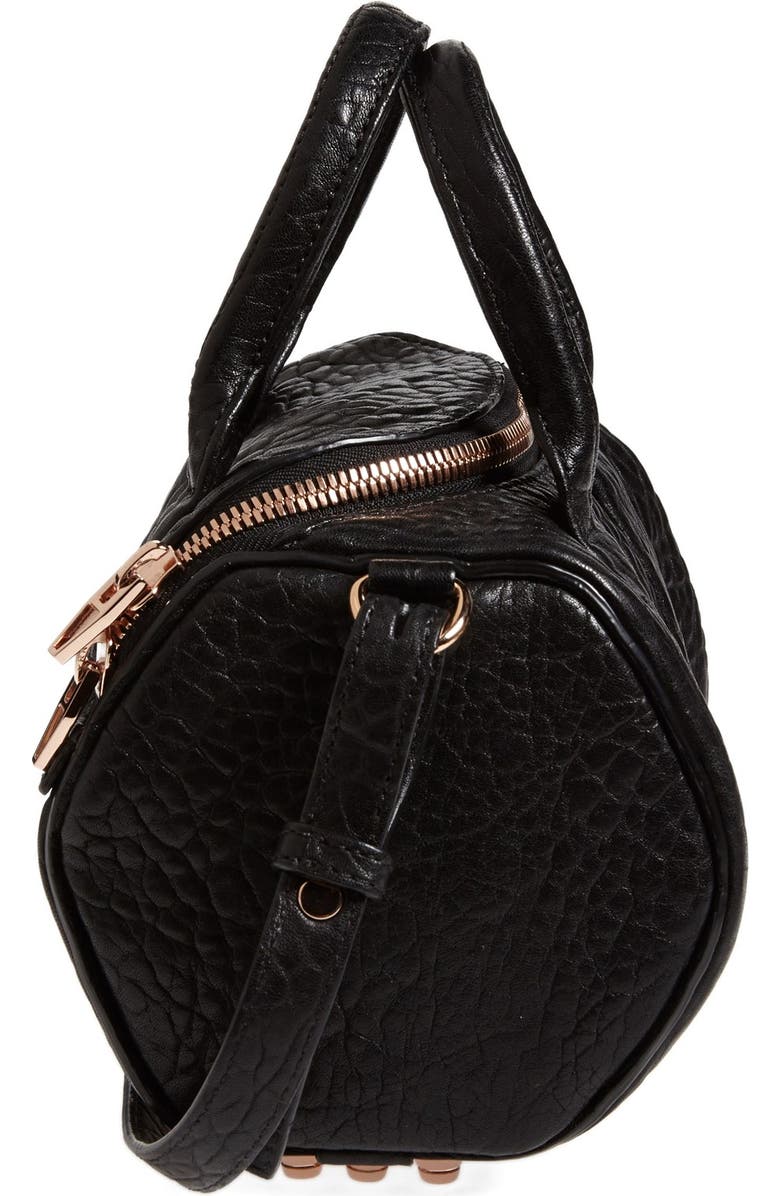 Alexander Wang 'Mini Rockie - Rose Gold' Leather Crossbody Satchel, Alternate, color,