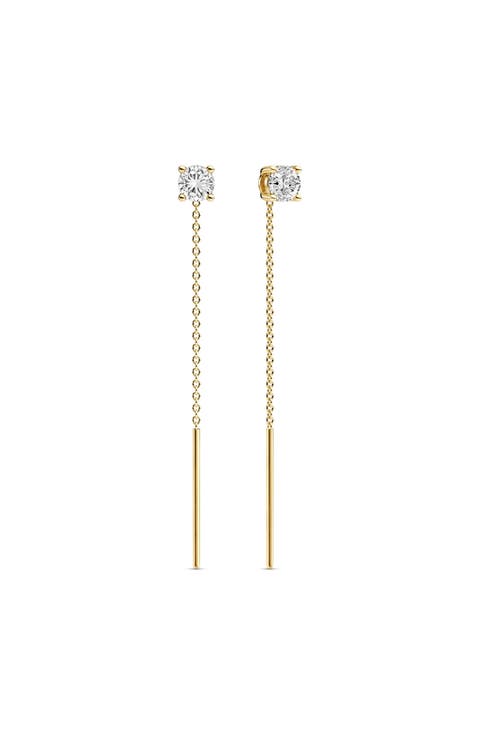 Princess Uno Lungo Cubic Zirconia Earrings