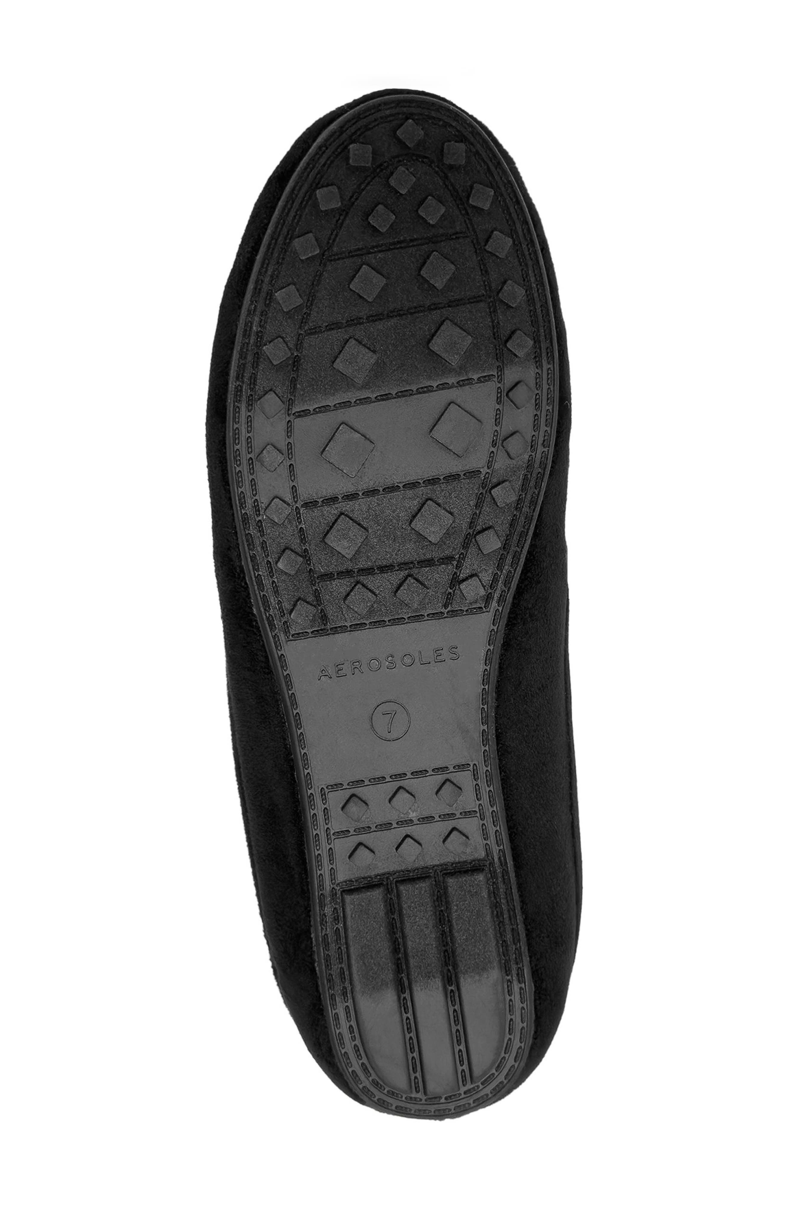 Aerosoles Dafina Faux Fur Mule, Alternate, color, Black Suede Shearling