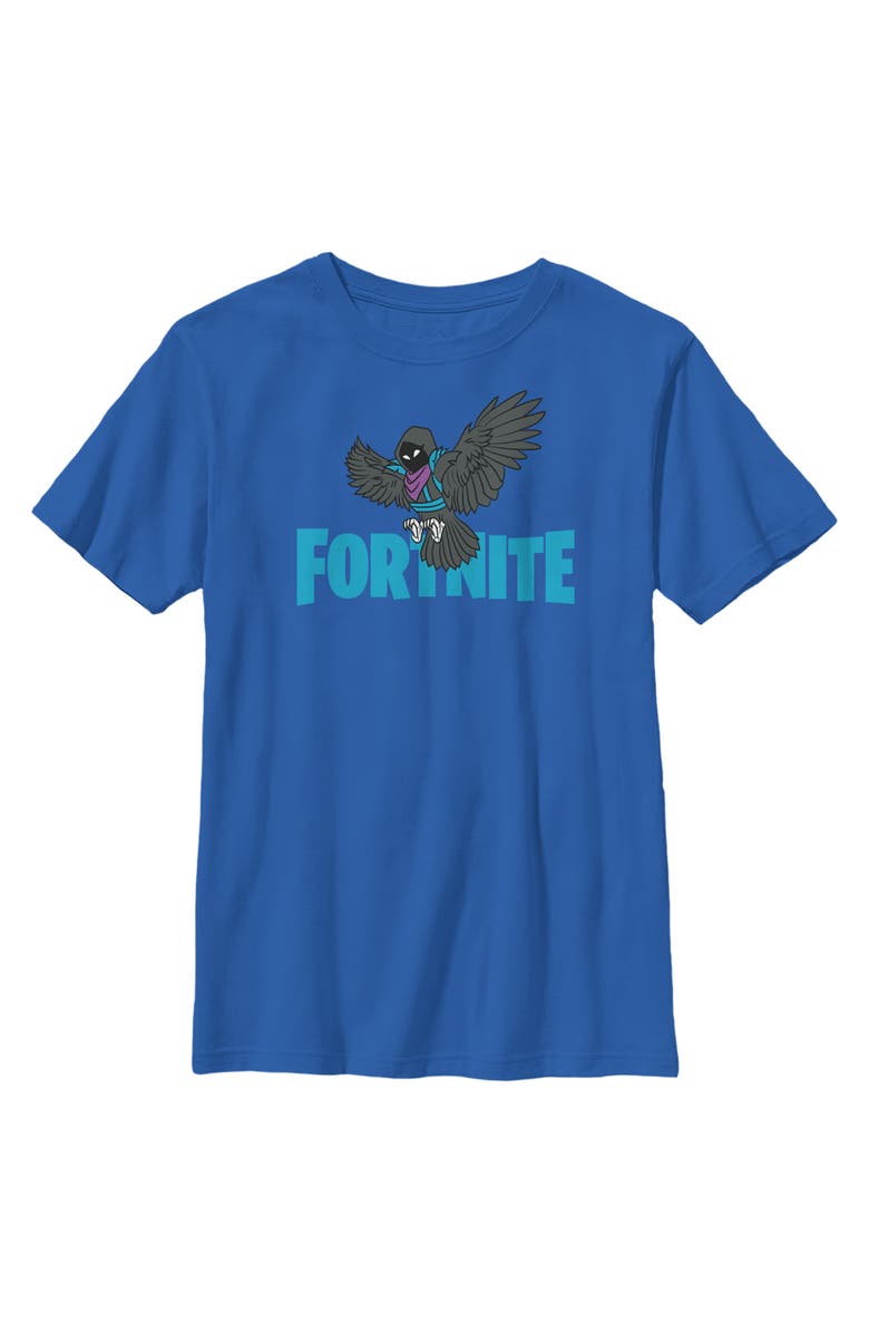 FORTNITE Boy's Fortnite Raven Logo Graphic T-Shirt, Main, color, Royal Blue
