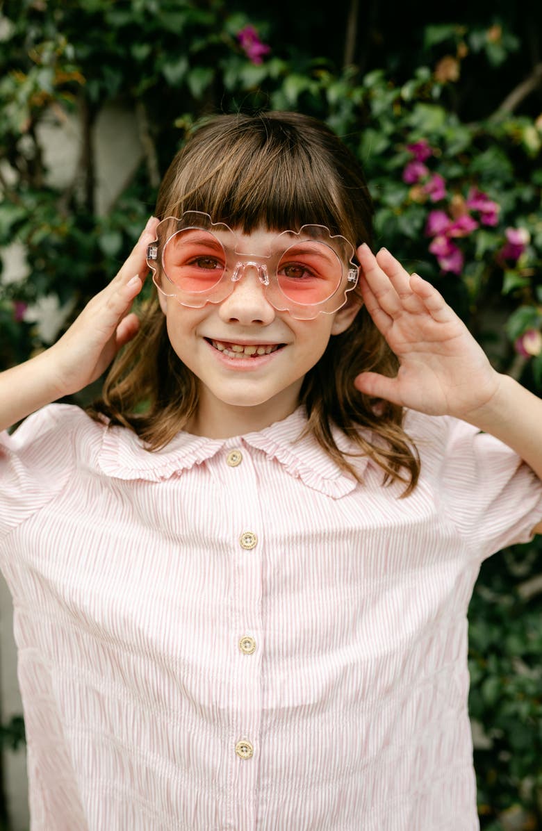 Little Paper Kids Pippa Dress, Alternate, color, Soft Rose Stripe