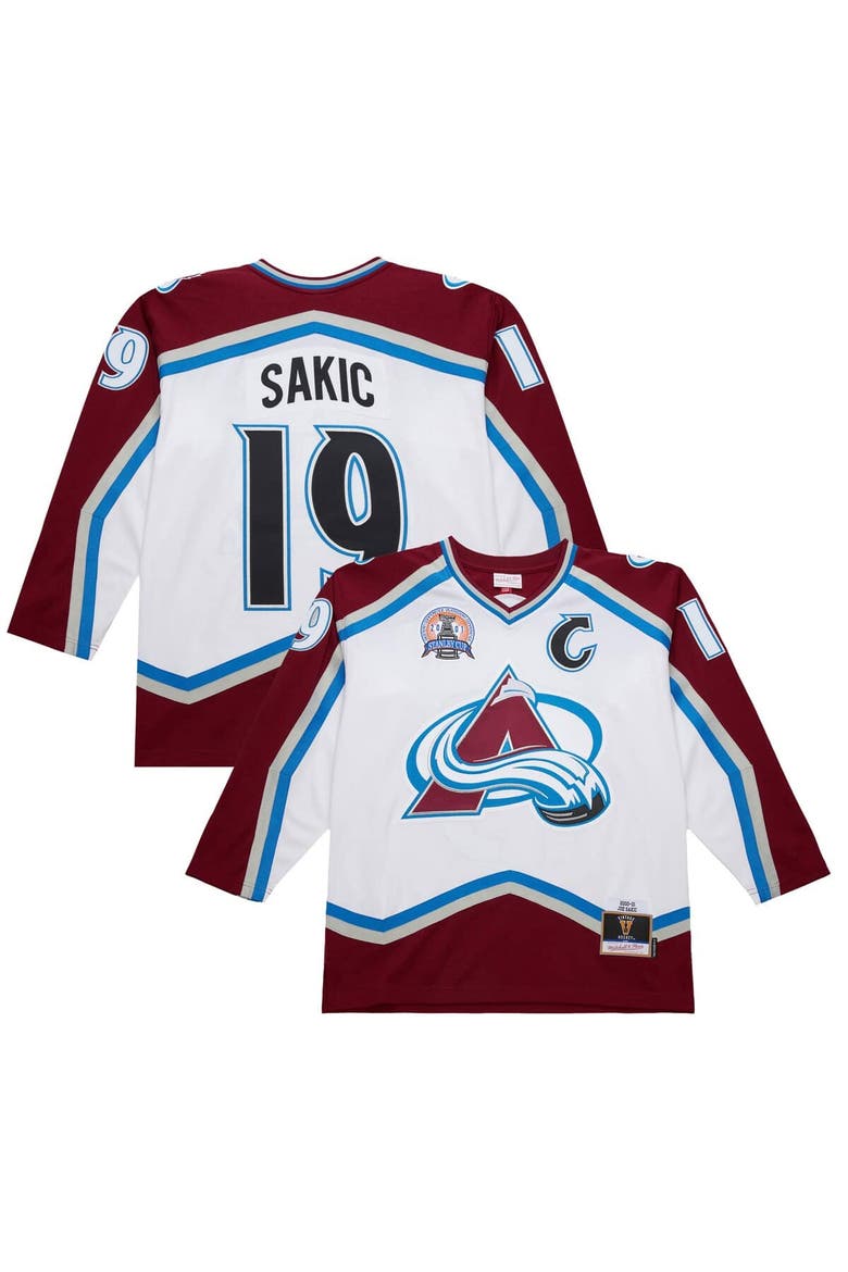 Men's Joe Sakic White Colorado Avalanche 2000-01 Power Play Jersey, Main, color, White